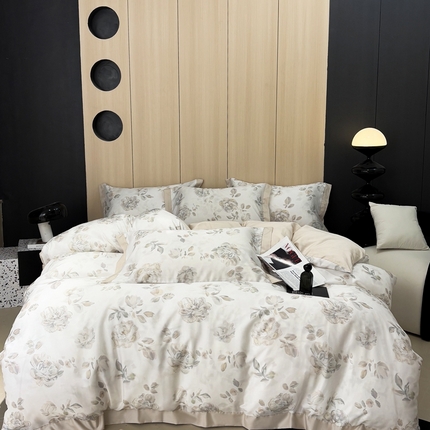 91家纺网 家纺一手货源 找家纺 （总）慕梵家居 2025新款100%莱赛尔四件套高端轻奢套件