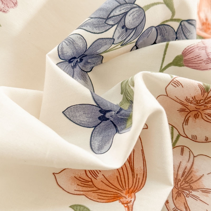 91家纺网 家纺一手货源 找家纺 7V 2025全棉被套133*76纯棉轻奢宽边单被套喷气长绒棉面料 眷恋