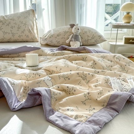 91家纺网 家纺一手货源 找家纺 （总）尊妙被业 2025新款云感针织棉棉花被夏被