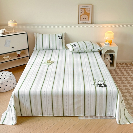 91家纺网 家纺一手货源 找家纺 （总）格里芬家纺 2025新款全棉烫画老粗布印花床单