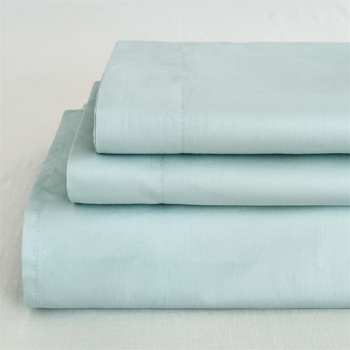 91家纺网 家纺一手货源 找家纺 宝时兰 2025新款100支新疆长绒棉单品床单全棉枕套纯棉三件套 湖泊绿