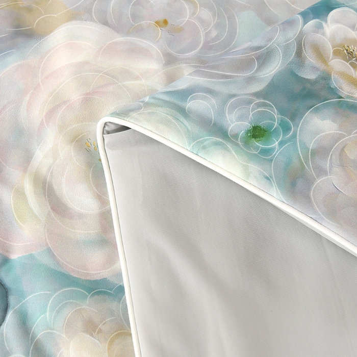 91家纺网 家纺一手货源 找家纺 欧夏家纺 2025新款凉感玻尿酸焕颜被夏被 花开朵朵