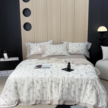 91家纺网 家纺一手货源 找家纺 （总）慕梵家居 2025新款100%莱赛尔夏被四件套夏凉被被子被芯