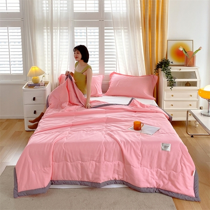 91家纺网 家纺一手货源 找家纺 （总）兄弟坊 2025新款日式良品水洗棉夏被