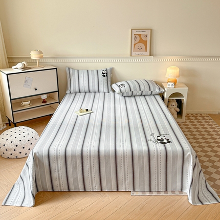 91家纺网 家纺一手货源 找家纺 （总）格里芬家纺 2025新款全棉烫画老粗布印花床单