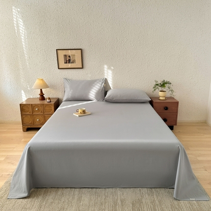 91家纺网 家纺一手货源 找家纺 （总）格里芬家纺 2025新款全棉纯色老粗布床单