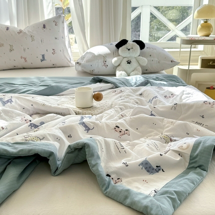 91家纺网 家纺一手货源 找家纺 （总）尊妙被业 2025新款云感针织棉棉花被夏被