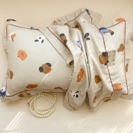 91家纺网 家纺一手货源 找家纺 （总）百寐 2025母婴级A类双层棉纱枕套婴幼儿30*50卡通宝宝枕套35*55/40*60/48*74子母信封枕套