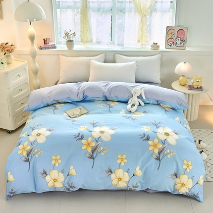 91家纺网 家纺一手货源 找家纺 （总）珂博家纺 2025新款12868全棉纯棉小清新印花系列单品被套