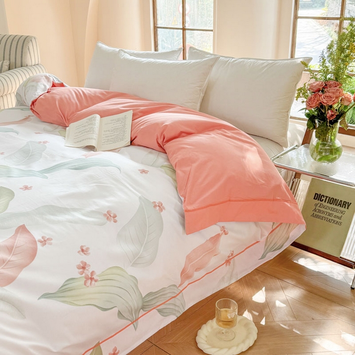 91家纺网 家纺一手货源 找家纺 7V 2025全棉被套133*76纯棉轻奢宽边单被套喷气长绒棉面料 雅绘