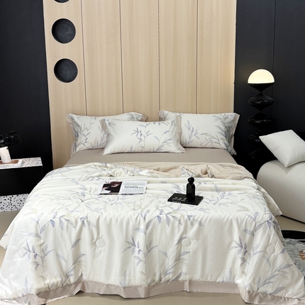 91家纺网 家纺一手货源 找家纺 （总）慕梵家居 2025新款100%莱赛尔夏被四件套夏凉被被子被芯