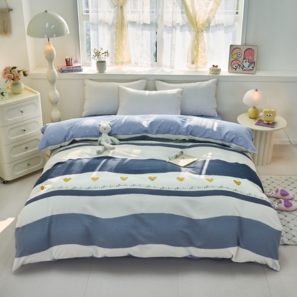 91家纺网 家纺一手货源 找家纺 （总）珂博家纺 2025新款12868全棉纯棉小清新印花系列单品被套