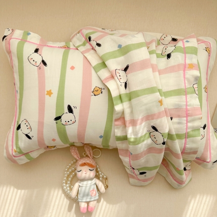 91家纺网 家纺一手货源 找家纺 （总）百寐 2025母婴级A类双层棉纱枕套婴幼儿30*50卡通宝宝枕套35*55/40*60/48*74子母信封枕套