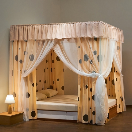 91家纺网 家纺一手货源 找家纺 （总）飞轮海蚊帐 2025新款三开门遮光蚊帐LX-1