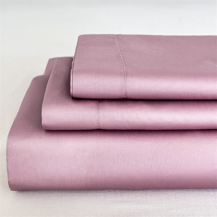 91家纺网 家纺一手货源 找家纺 宝时兰 2025新款100支新疆长绒棉单品床单全棉枕套纯棉三件套 樱洛粉