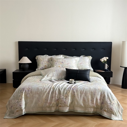 91家纺网 家纺一手货源 找家纺 （总）朵希曼 2025年新款60s天丝棉数码印花四件套