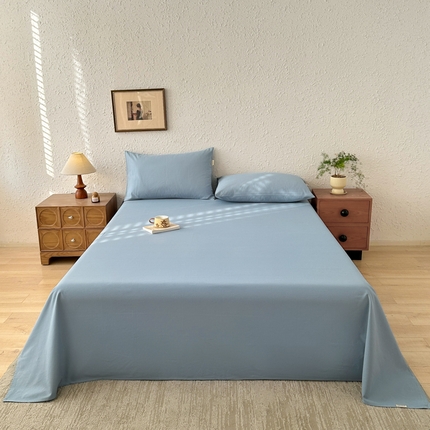 91家纺网 家纺一手货源 找家纺 （总）格里芬家纺 2025新款全棉纯色老粗布床单