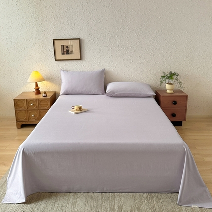 91家纺网 家纺一手货源 找家纺 （总）格里芬家纺 2025新款全棉纯色老粗布床单