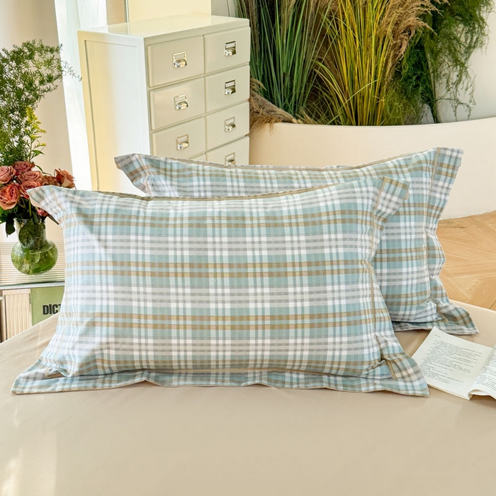 91家纺网 家纺一手货源 找家纺 7V 2025全棉被套133*76纯棉轻奢宽边单被套喷气长绒棉面料 橙光