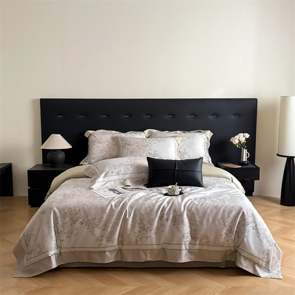 91家纺网 家纺一手货源 找家纺 朵希曼 2025年新款60s天丝棉数码印花四件套 欧梵-米