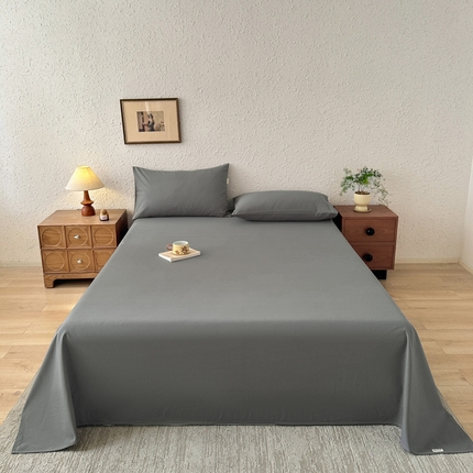 91家纺网 家纺一手货源 找家纺 （总）格里芬家纺 2025新款全棉纯色老粗布床单