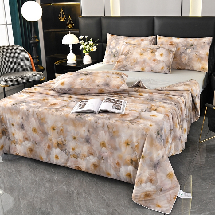 91家纺网 家纺一手货源 找家纺 欧夏家纺 2025新款凉感玻尿酸焕颜被夏被 倾城佳丽