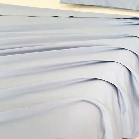 91家纺网 家纺一手货源 找家纺 宝时兰 2025新款100支新疆长绒棉单品床单全棉枕套纯棉三件套 景泰蓝