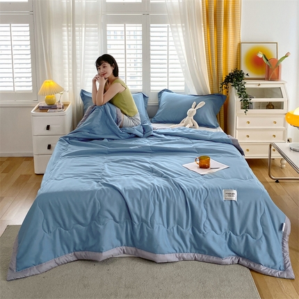 91家纺网 家纺一手货源 找家纺 （总）兄弟坊 2025新款日式良品水洗棉夏被