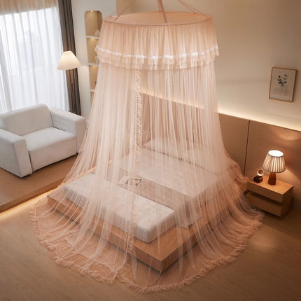 91家纺网 家纺一手货源 找家纺 （总）夏彩 2025新款加高加密加柔吊顶蚊帐88621