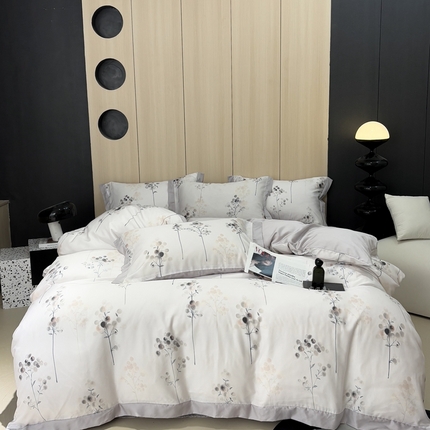 91家纺网 家纺一手货源 找家纺 （总）慕梵家居 2025新款100%莱赛尔四件套高端轻奢套件