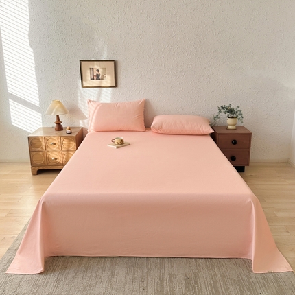 91家纺网 家纺一手货源 找家纺 （总）格里芬家纺 2025新款全棉纯色老粗布床单