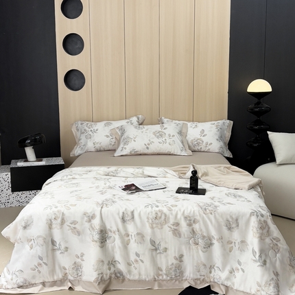 91家纺网 家纺一手货源 找家纺 （总）慕梵家居 2025新款100%莱赛尔夏被四件套夏凉被被子被芯