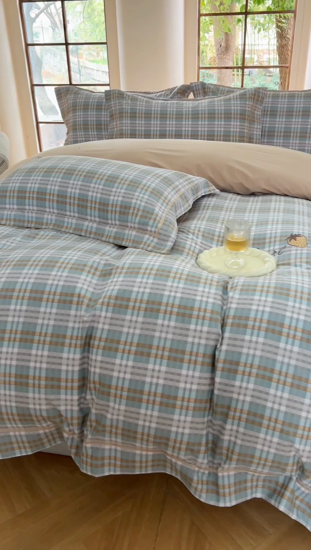 91家纺网 家纺一手货源 找家纺 （总）7V 2025全棉被套133*76纯棉轻奢宽边单被套喷气长绒棉面料