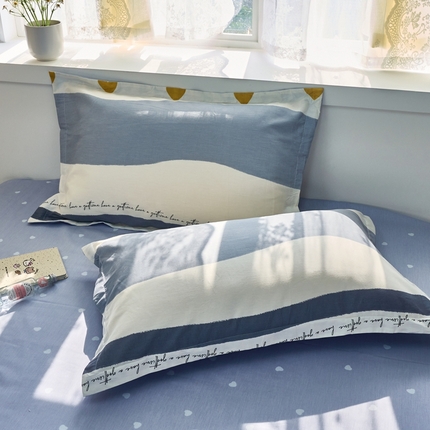 91家纺网 家纺一手货源 找家纺 （总）珂博家纺 2025新款12868全棉纯棉小清新印花系列单品枕套