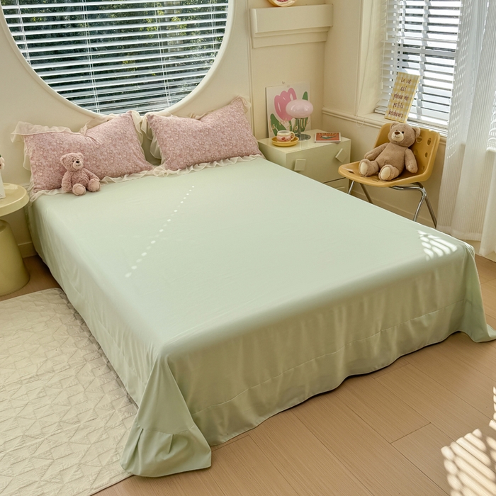 91家纺网 家纺一手货源 找家纺 橘子家 2025新款云纱四件套 蔷薇花开