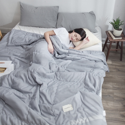 91家纺网 家纺一手货源 找家纺 （总）兄弟坊 2025新款日式良品水洗棉夏被