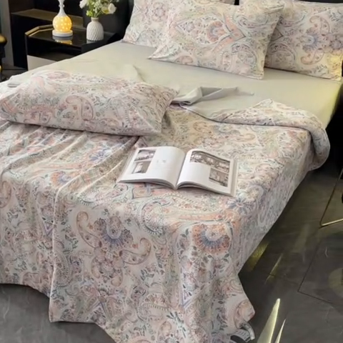 91家纺网 家纺一手货源 找家纺 欧夏家纺 2025新款凉感玻尿酸焕颜被夏被 罗马情怀