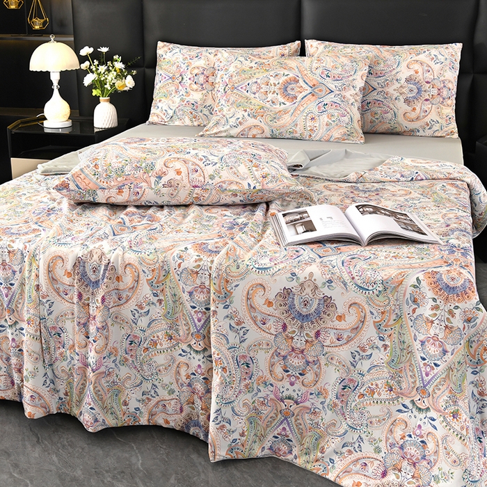 91家纺网 家纺一手货源 找家纺 欧夏家纺 2025新款凉感玻尿酸焕颜被夏被 罗马情怀