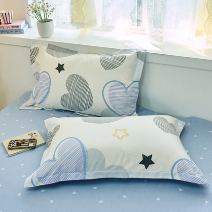 91家纺网 家纺一手货源 找家纺 （总）珂博家纺 2025新款12868全棉纯棉小清新印花系列单品枕套