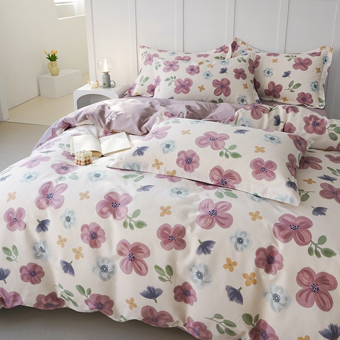 91家纺网 家纺一手货源 找家纺 登登家纺 2025新款全棉四件套 花都丽影