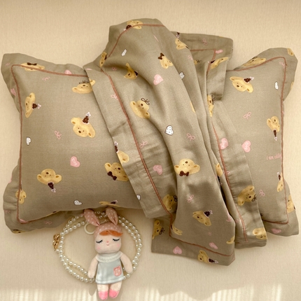 91家纺网 家纺一手货源 找家纺 （总）百寐 2025母婴级A类双层棉纱枕套婴幼儿30*50卡通宝宝枕套35*55/40*60/48*74子母信封枕套