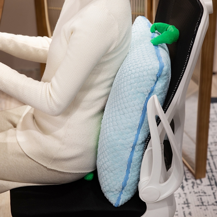 91家纺网 家纺一手货源 找家纺 中华鲟2025新款多功能豆豆绒提花网红抱枕毯卡通立体贴布刺绣抱枕被夏被 甜甜圈夏被-蓝