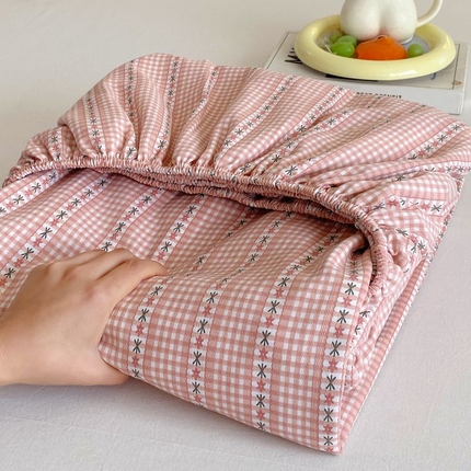 91家纺网 家纺一手货源 找家纺 （总）ME/ERA HOME寐时代 2025新款三枚缎老粗布床笠款三件套