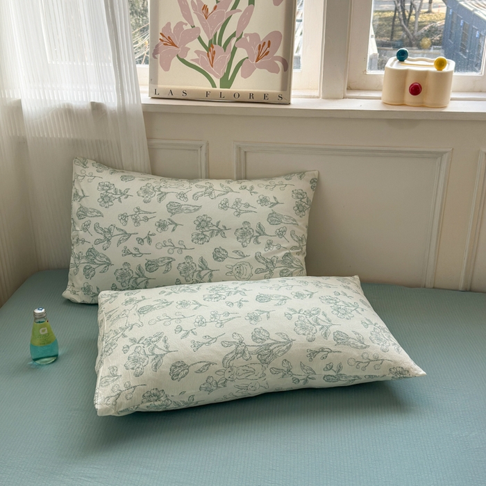 91家纺网 家纺一手货源 找家纺 玉海棠家纺 2025新款亲肤舒适小清新四件套 海像森林