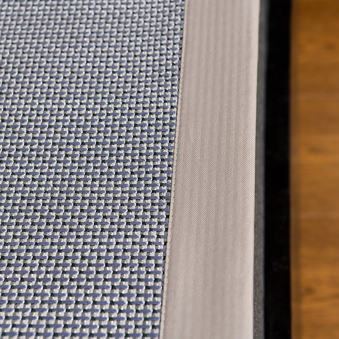 91家纺网 家纺一手货源 找家纺 小牛席业2025新款薰衣草冰藤席系列（冰藤席面）凉席藤席冰藤双面席冰丝席竹席凉席空调席草席三件套 薰衣草清香冰藤席-浅蓝