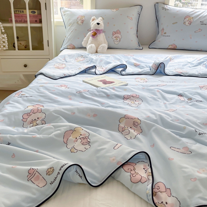 91家纺网 家纺一手货源 找家纺 优悦生活馆 2025新款凉感丝夏被夏凉被空调被 米雅