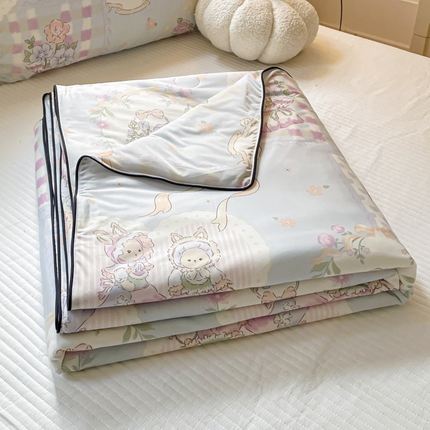 优悦生活馆 2025新款凉感丝夏被夏凉被空调被 奥丽花园