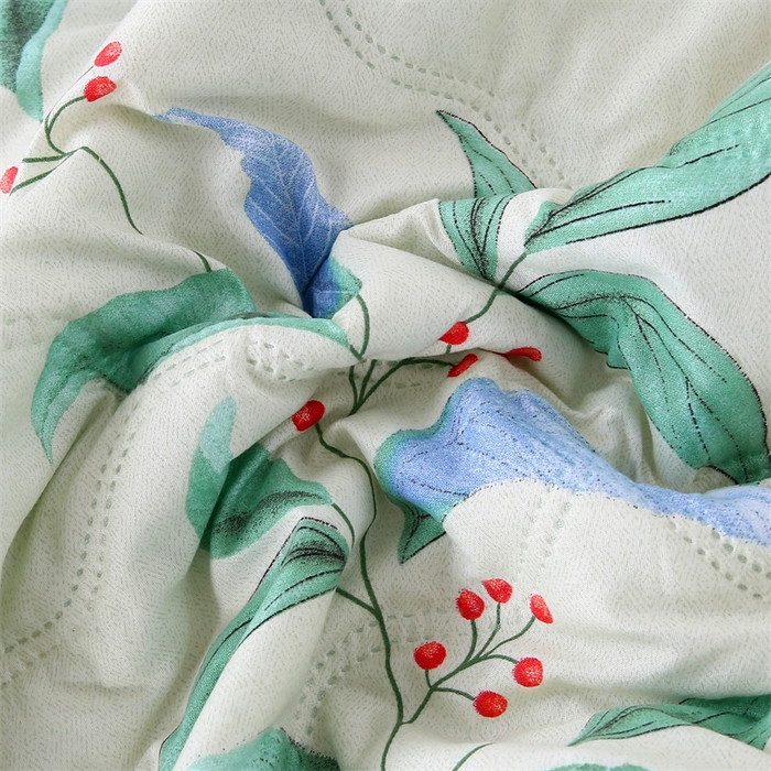 91家纺网 家纺一手货源 找家纺 爱派  2025新款直播爆款印花水洗棉夏被夏凉被空调被被子被芯 盛夏果实