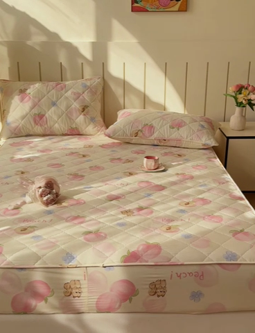 91家纺网 家纺一手货源 找家纺 （总）U品汇 A类全棉夹棉防水床笠床罩单件隔尿透气床垫加厚防尘可水洗保护套