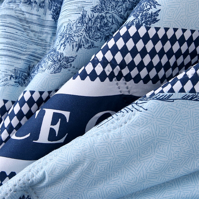 91家纺网 家纺一手货源 找家纺 爱派  2025新款直播爆款印花水洗棉夏被夏凉被空调被被子被芯 古典小镇